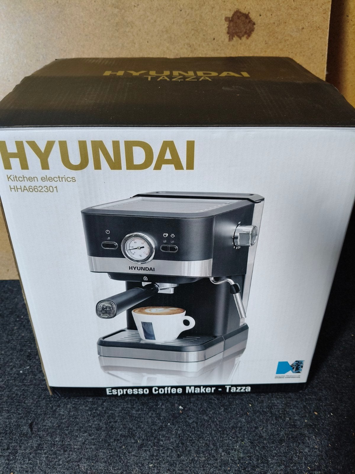 Hyundai Tazza Espresso Koffiezetapparaat - Nieuw in doos, Witgoed en Apparatuur, Koffiezetapparaten, Ophalen, Nieuw, Espresso apparaat