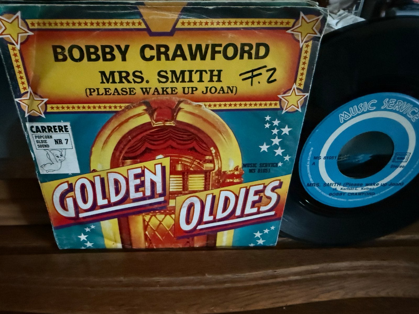 Bobby Crawford - Mrs. Smith (Please Wake Up Joan) 7 inch, Gebruikt, 7 inch, Ophalen of Verzenden, Pop