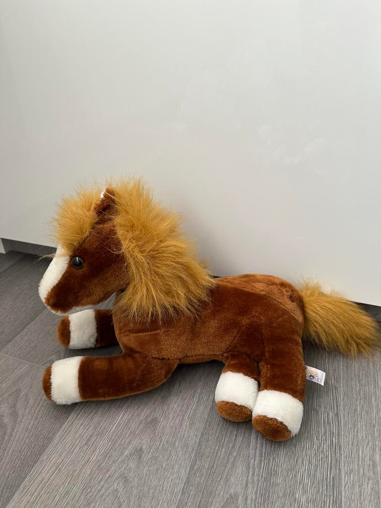 Vintage paarden knuffel, Kinderen en Baby's, Speelgoed | Knuffels en Pluche, Paard, Overige merken, Overige karakters, Nieuw
