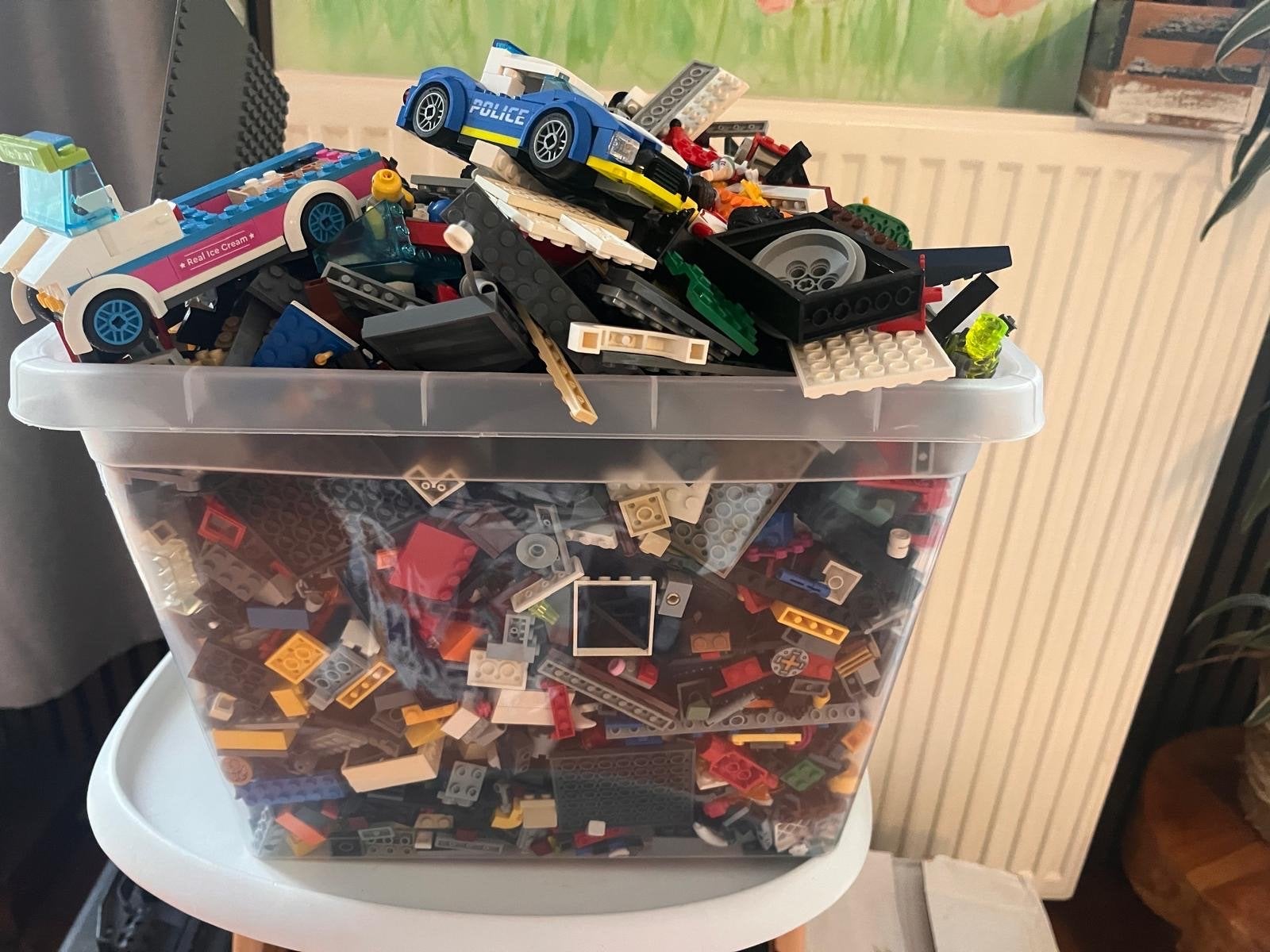 Grote partij losse LEGO stenen en minifiguren, Kinderen en Baby's, Ophalen, Inclusief minifiguren, Gebruikt, Lego
