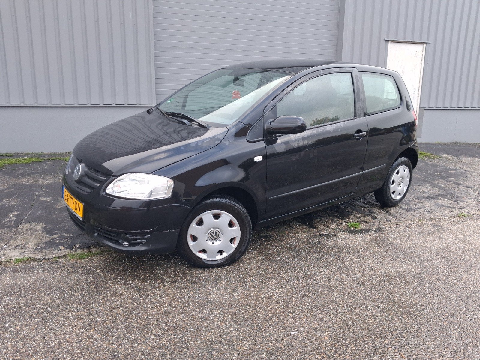 Volkswagen Fox 1.2 40KW 2007 Zwart, Auto's, Voorwielaandrijving, 4 stoelen, 1198 cc, Origineel Nederlands