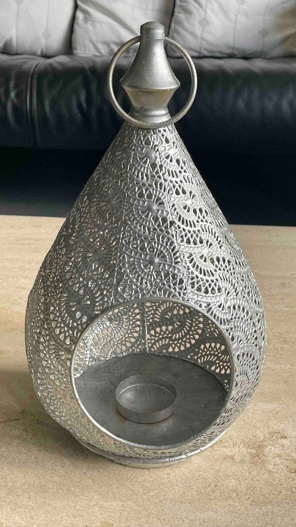 Marokkaanse hangende lantaarn theelichthouder windlicht, Lantaarn, Overige merken, 35 cm, Ophalen of Verzenden
