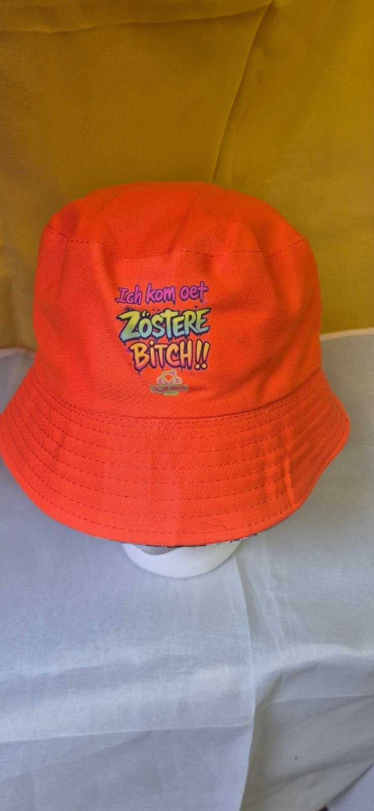 Omkeerbare Ohne Bezei  Zomer Bucket Hat - Oranje & Tropisch, Kleding | Dames, Hoed, Nieuw, Onbekend, One size fits all