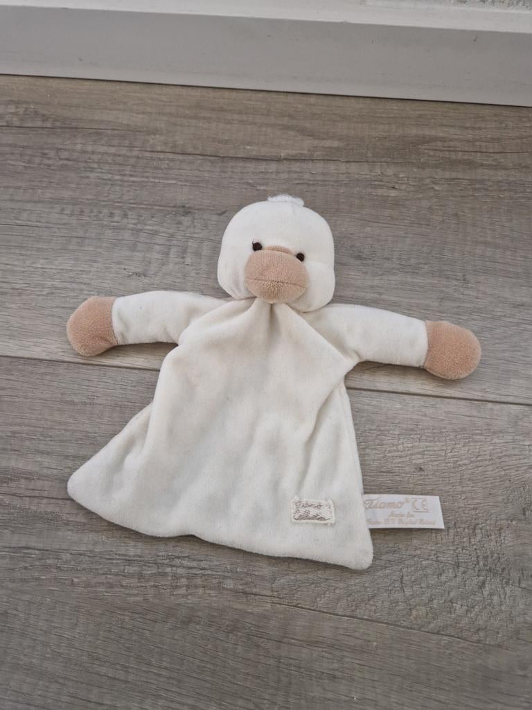 Knuffeldoek knuffeldoekje tiamo eendje eend kuiken, Ophalen of Verzenden, Zo goed als nieuw, Eend