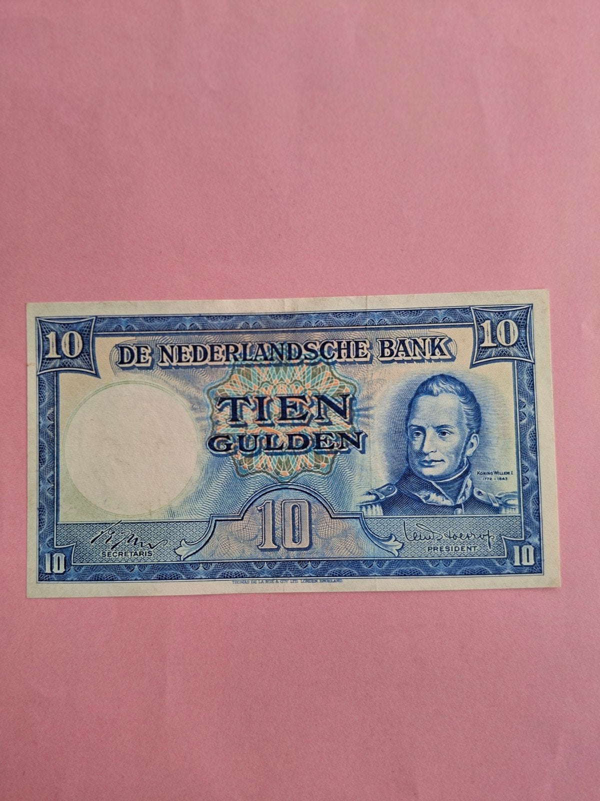 10 gulden Koning willem I uit 1949 PR
Serie nummer 6 AD 7665, Postzegels en Munten, Bankbiljetten | Nederland, Ophalen of Verzenden