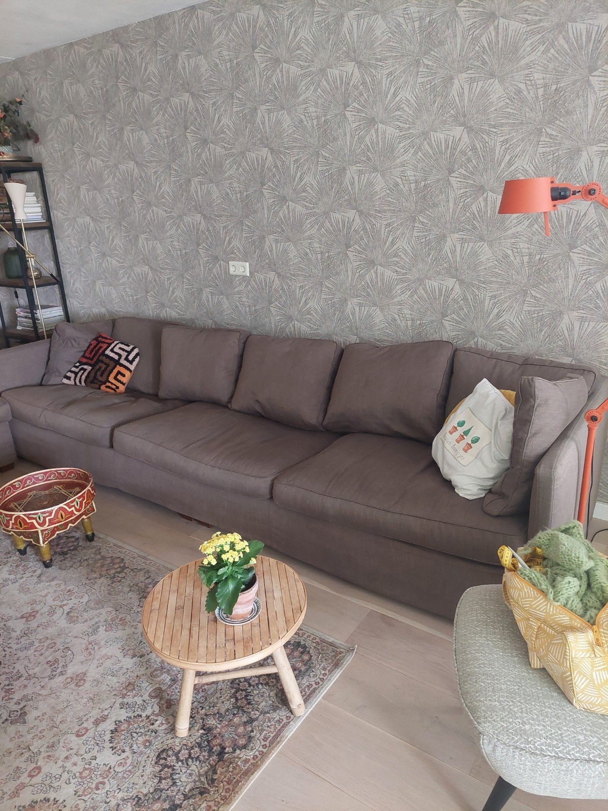 Comfortabele 4-persoons rechte Linteloo bank, zo goed als ni, Ophalen, Gebruikt, 300 cm of meer, 75 tot 100 cm
