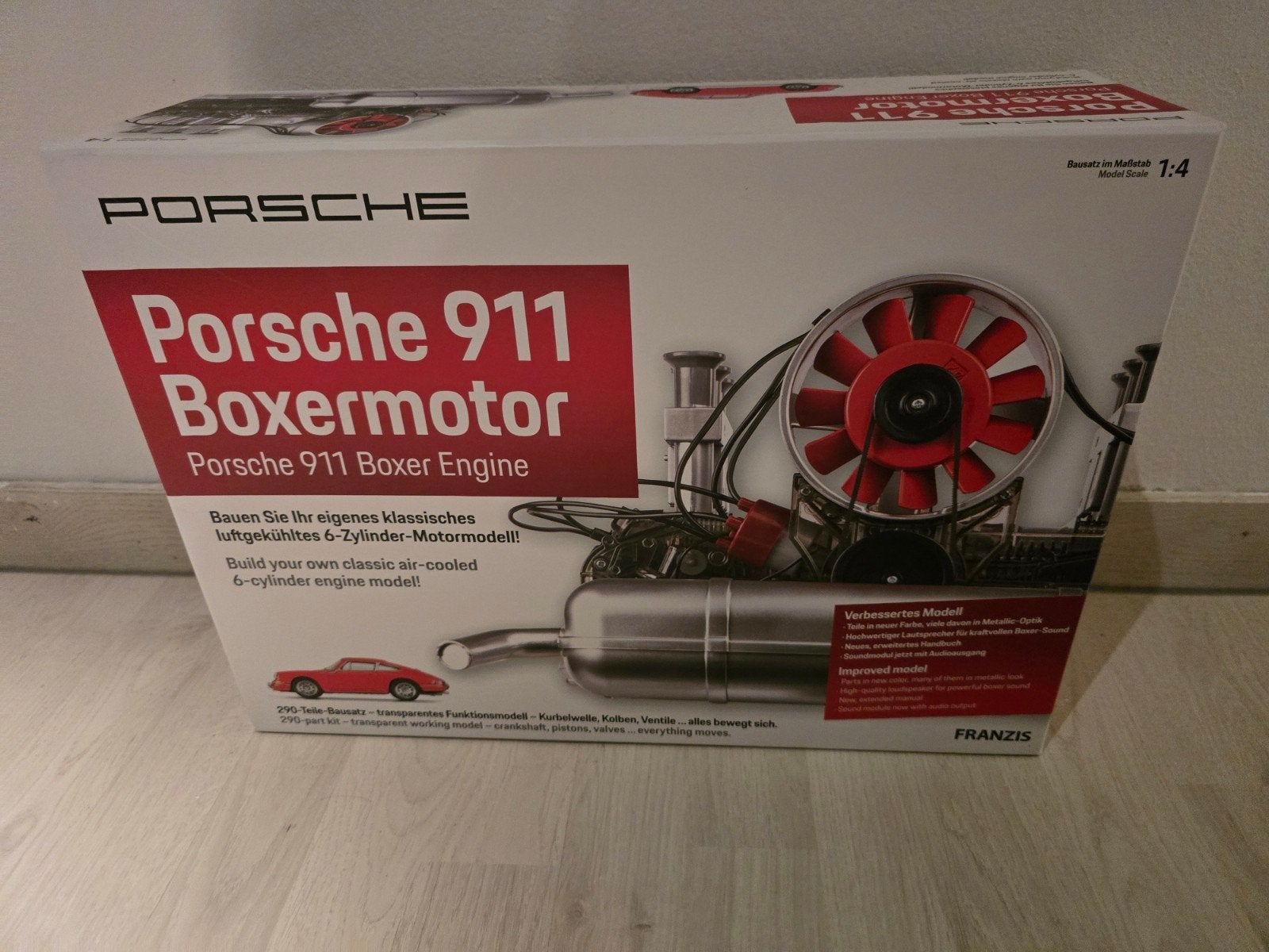 Franzis Porsche 911 Boxermotor Model met Licht en Geluid, Ophalen of Verzenden