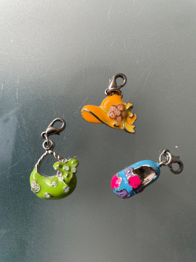 3 Kleurrijke Bedels voor Armband of Ketting, Sieraden, Tassen en Uiterlijk, Overige merken, Overige materialen, Nieuw, Ophalen of Verzenden
