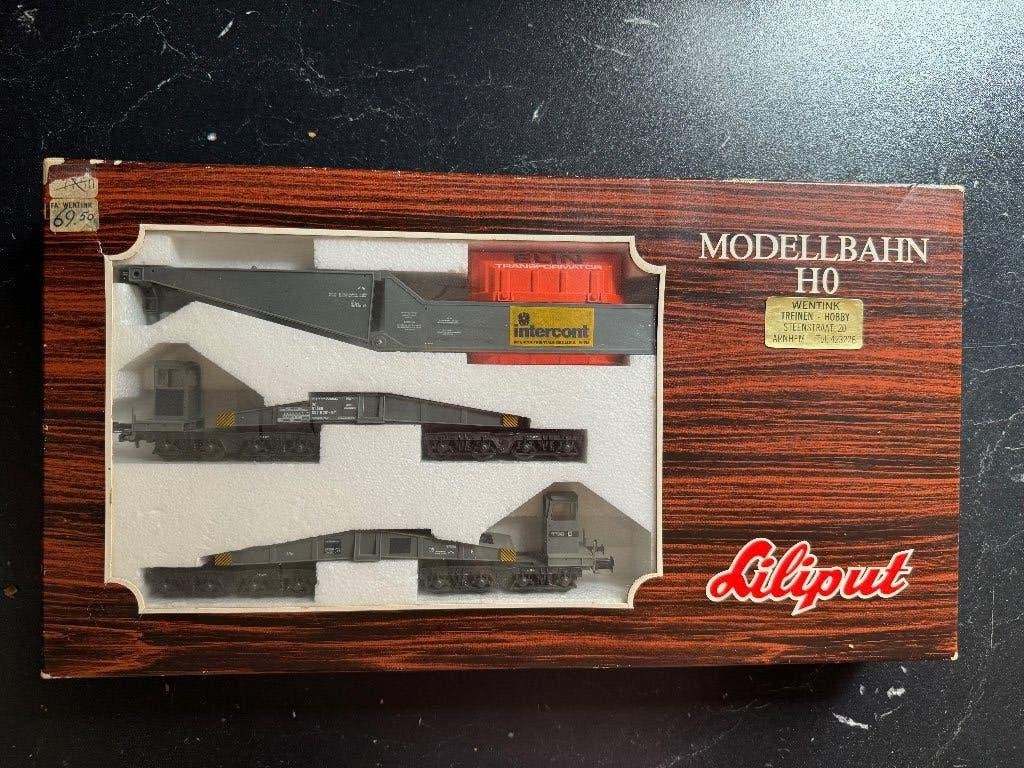 DB-4002 Uitzonderlijk vervoer - TRAFO op 16 assige Dieplader, Hobby en Vrije tijd, Modeltreinen | H0, Gelijkstroom, Ophalen of Verzenden