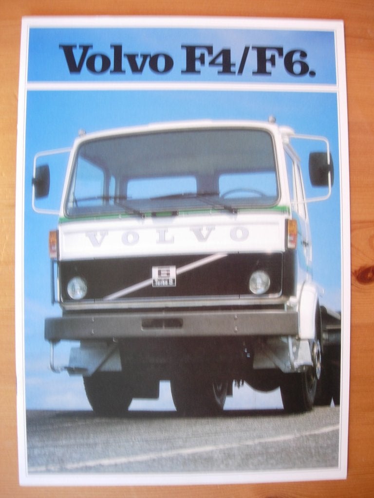 Volvo F4 / F6 Brochure 1981, Volvo, Zo goed als nieuw, Volvo, Ophalen of Verzenden