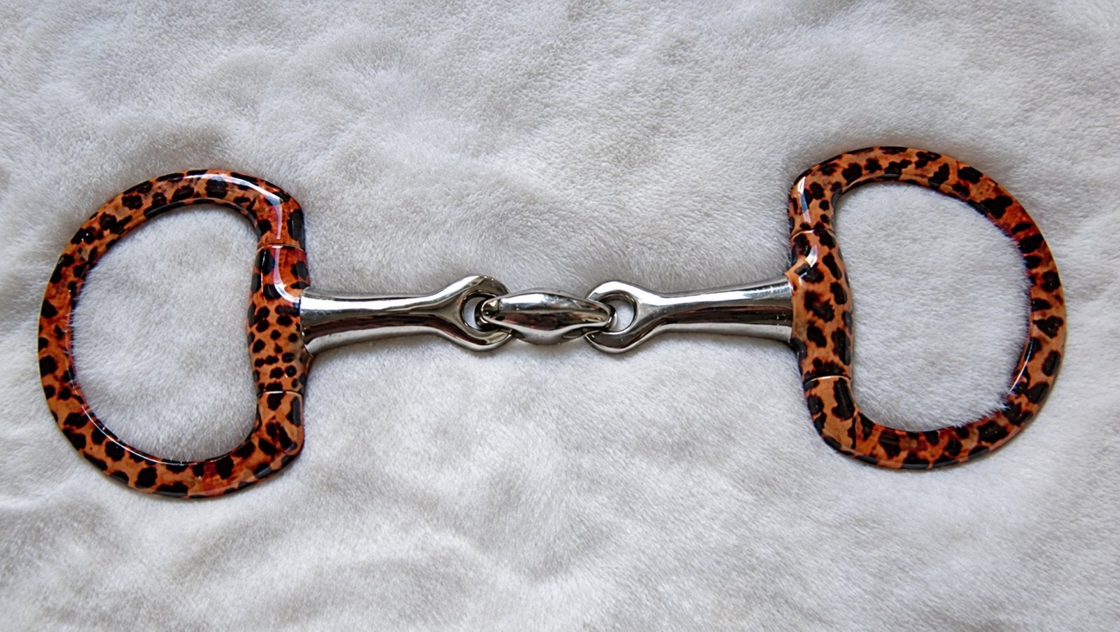 Panter print 13,5 dubbel gebroken D bit, Ophalen of Verzenden, Zo goed als nieuw, Bit
