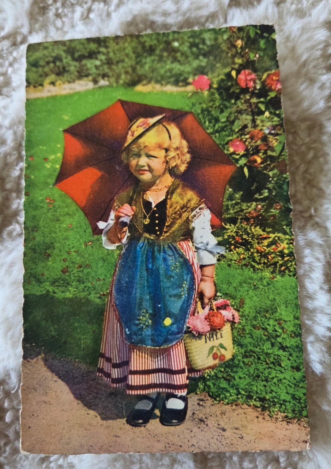 Meisje met Paraplu en Mandje (1952), Verzenden, 1940 tot 1960, Gelopen, Kinderen