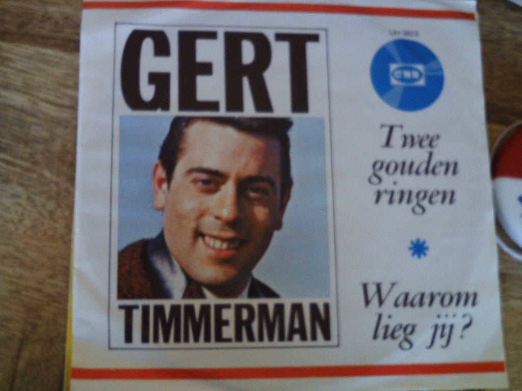 gert timmerman - twe gouden ringen 8jul, 7 inch, Ophalen of Verzenden, Zo goed als nieuw, Fotohoes