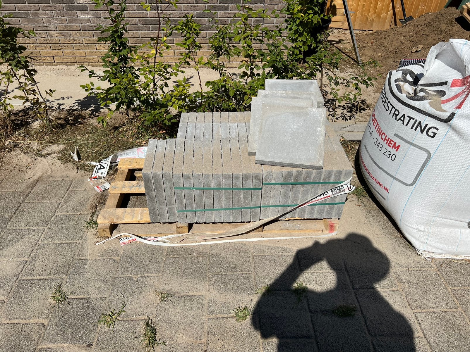 tegels 30x30x4,5cm 40+ st, Ophalen, Nieuw, Beton, Terrastegels