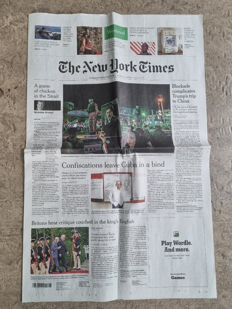 NIEUW The New York Times van zaterdag 2 mei, Ophalen of Verzenden, 1980 tot heden, Krant