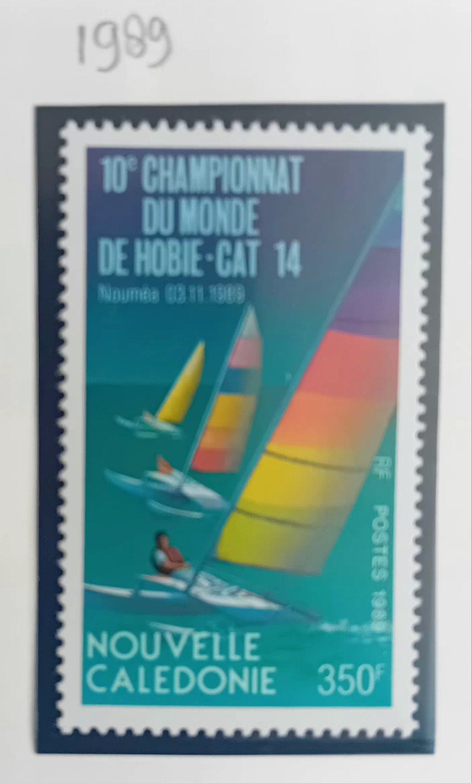 Nieuw Caledonie  zegels van WK Catamaran 1989, Ophalen of Verzenden, Postfris, Sport