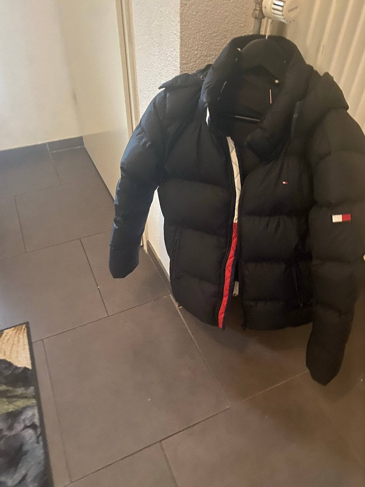 Tommy Hilfiger winterjas maat 164, Ophalen of Verzenden, Zo goed als nieuw, Maat 48/50 (M), Zwart
