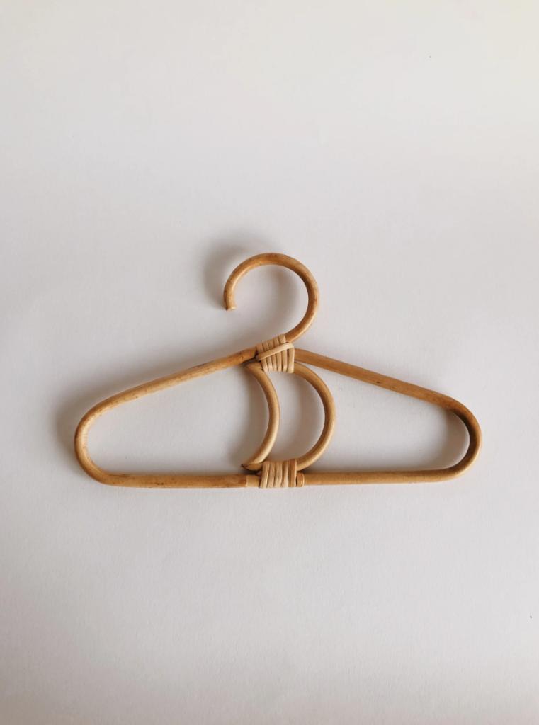 2X ROTAN KLEDINGHANGER MAAN (NIEUW), Kleding | Dames, Kledinghangers, Overige materialen, -, -, Nieuw