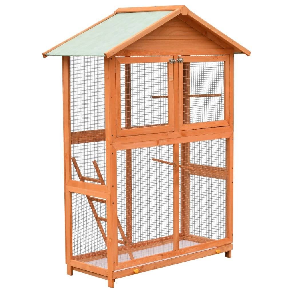 Vogelkooi - Voilere - Vogelhok - 164 cm - massief hout, Dieren en Toebehoren, Vogels | Hokken en Kooien, Ophalen, Nieuw, Hout