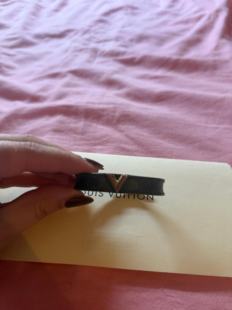 Louis Vuitton armband, Ophalen of Verzenden, Zo goed als nieuw, Bruin, Leer