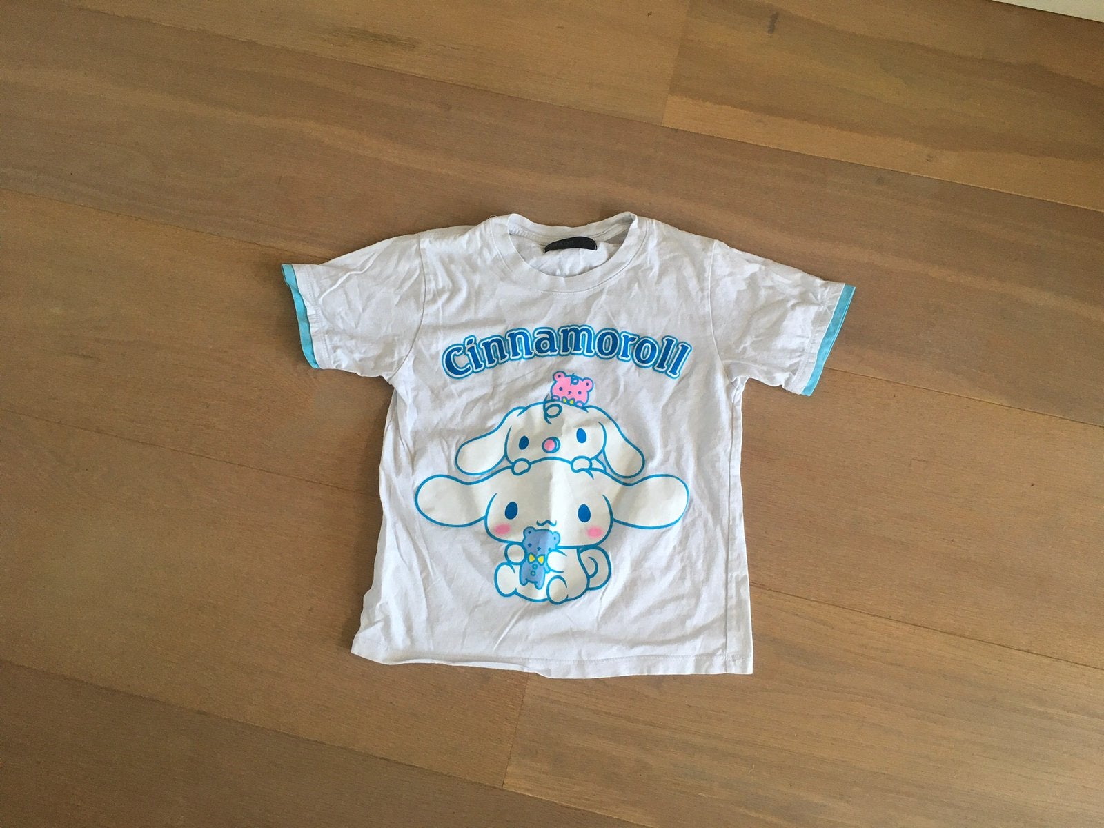 Cinnamoroll wit T shirt maat 128, Ophalen of Verzenden, Zo goed als nieuw, Meisje, Shirt of Longsleeve