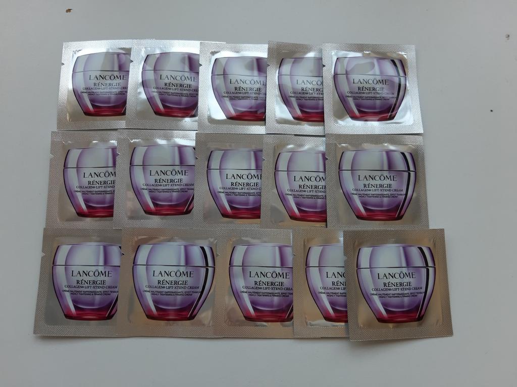Lancome Renergie Collagen Cream 15 Samples., Verzenden, Nieuw, Gehele gezicht, Verzorging