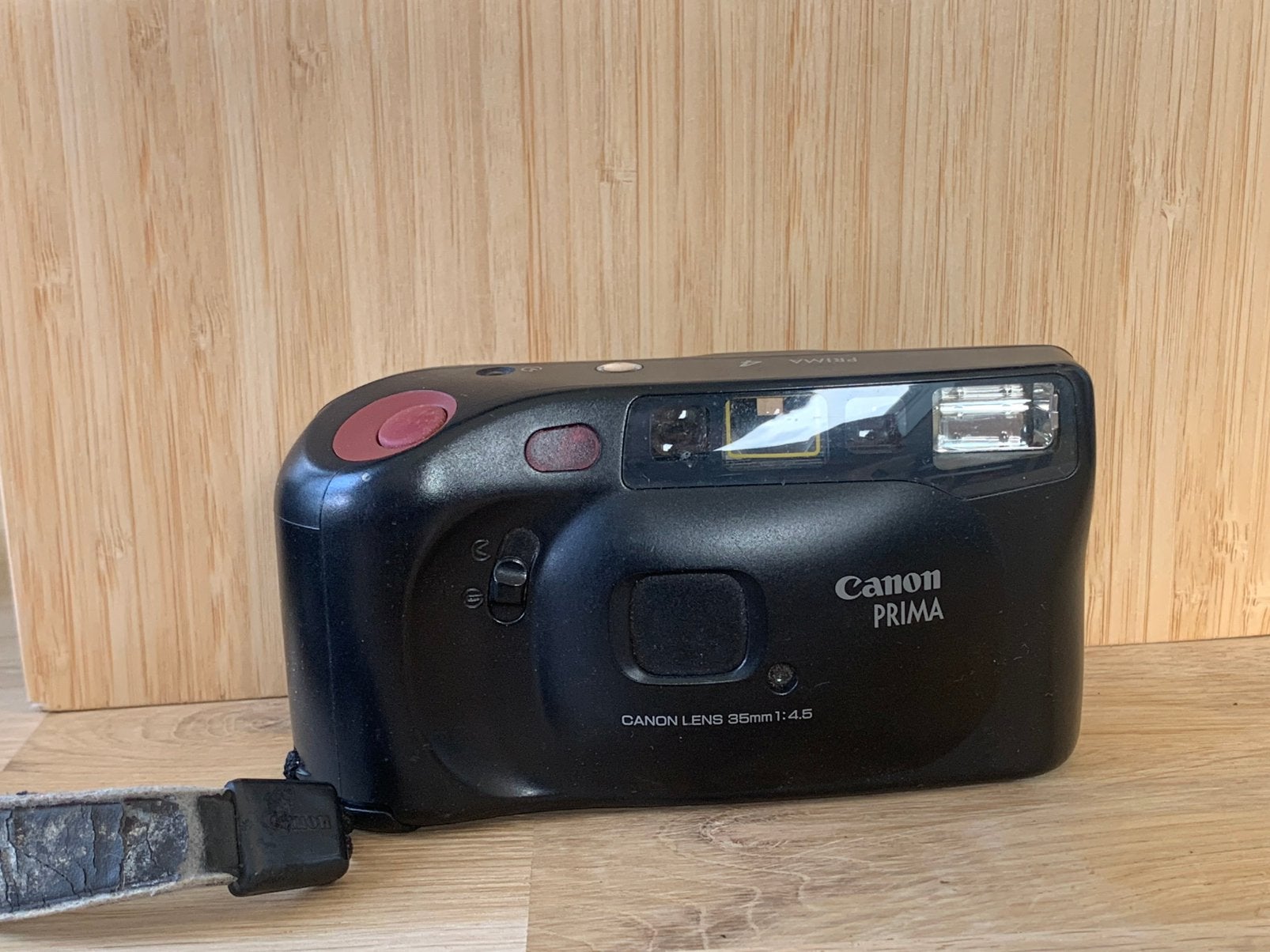Canon PRIMA 35mm film camera, Audio, Tv en Foto, Ophalen of Verzenden, Gebruikt, Compact, Canon