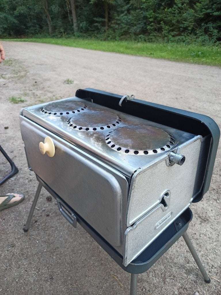 Cramer gas BBQ oven koffergrill in prima staat, Tuin en Terras, Gasbarbecues, Ophalen, Gebruikt, Cramer