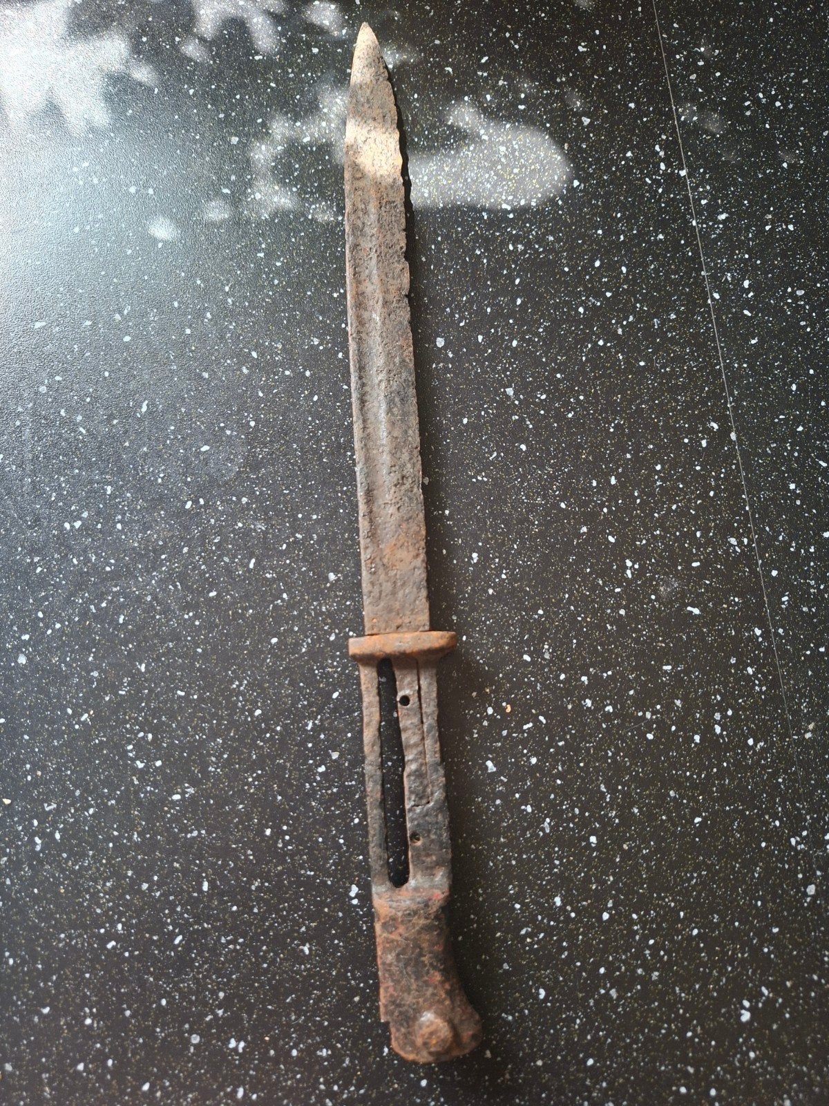 ww2 wo2 Duitse bodemvondst k98 mauser bajonet, Ophalen of Verzenden, Duitsland, Mes of Dolk