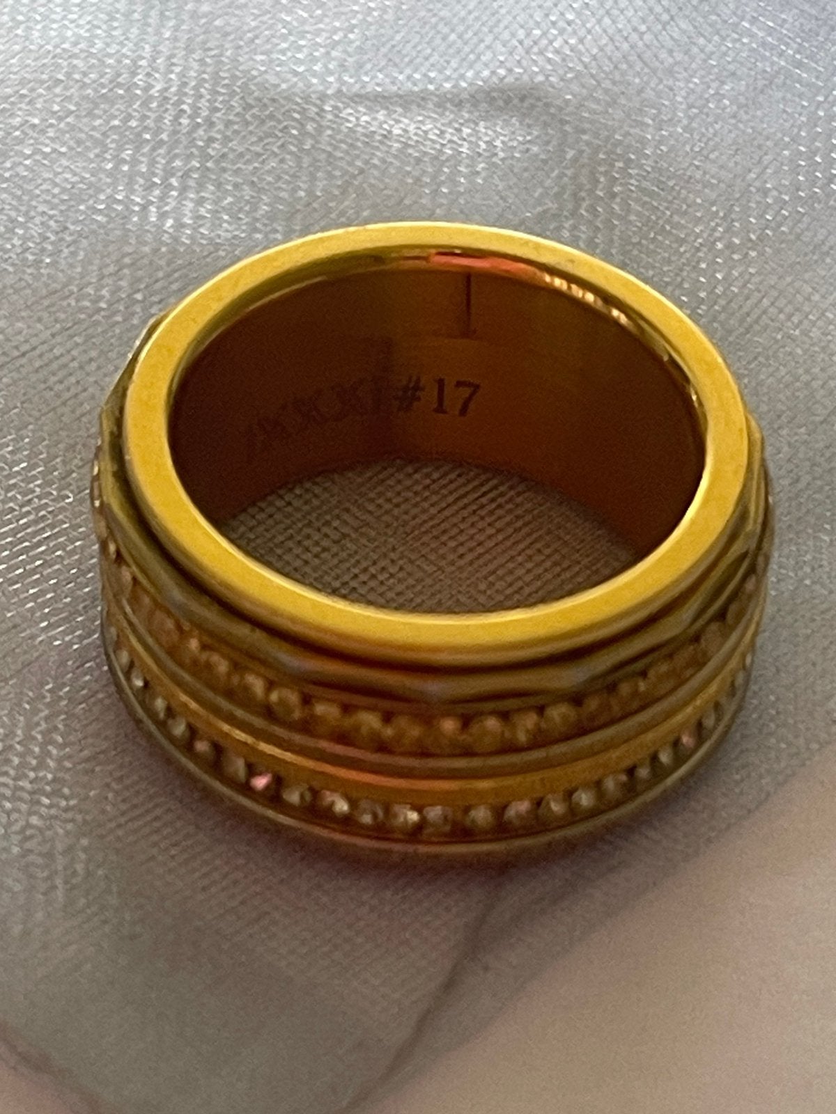 Hele mooie goudkleurige ring van iXXXi maat 17, Overige kleuren, Verzenden, Zo goed als nieuw, 17 tot 18