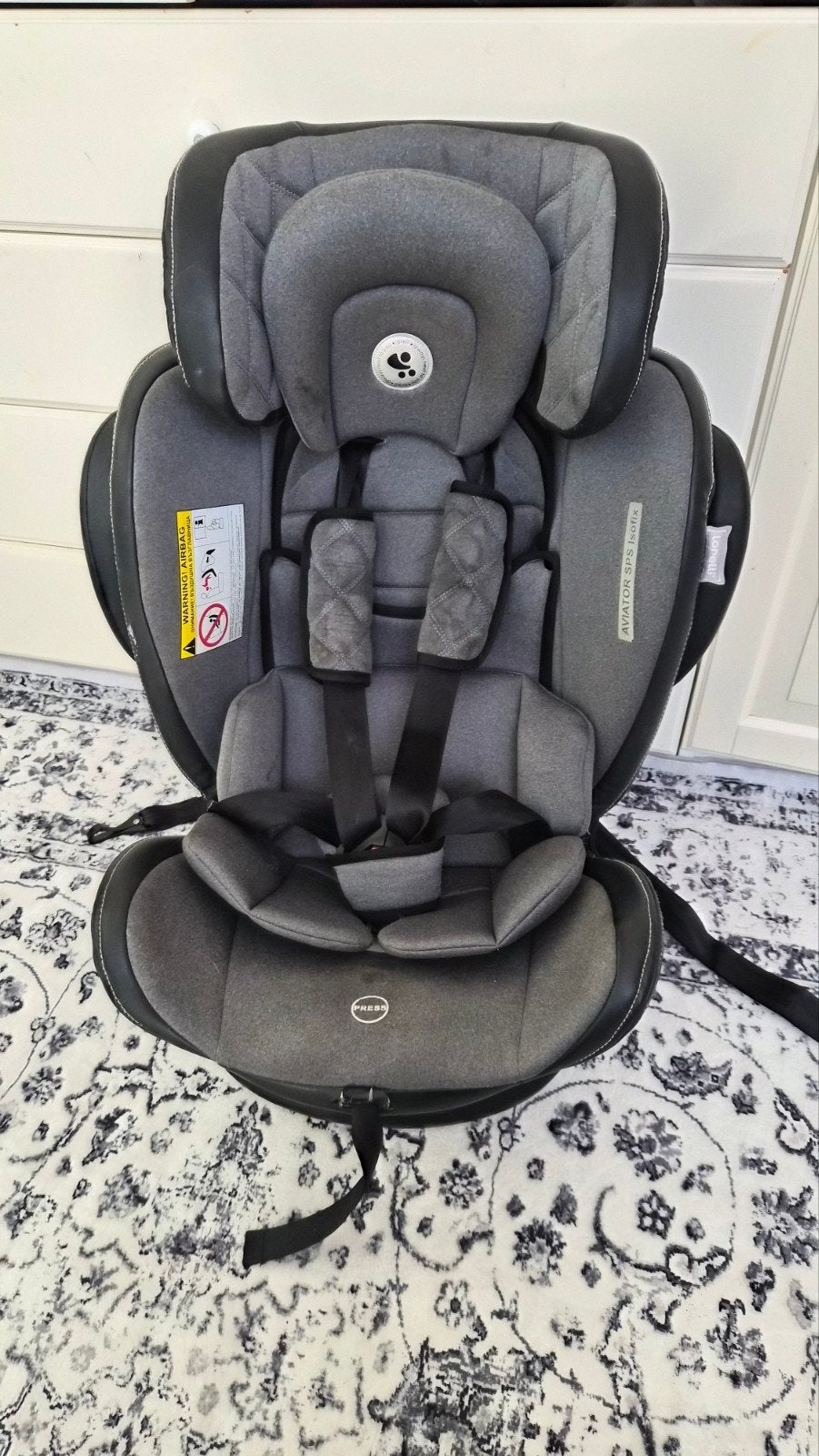 Lorelli Aviator SPS Autostoel - Isofix & Draaibaar, Gebruikt, 0 t/m 18 kg, Zijbescherming, Isofix