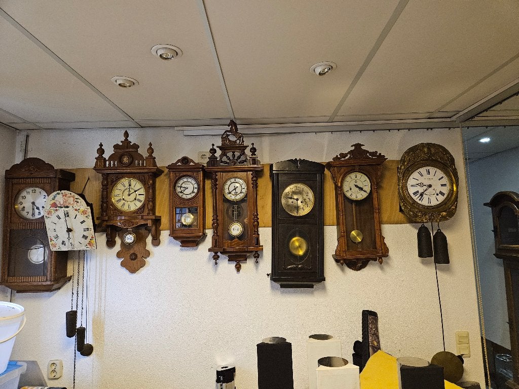 regelateur,comtoise en enkele pendule en losse uurwerken, Antiek en Kunst, Antiek | Klokken, Ophalen
