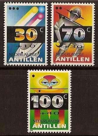 Nederlandse Aantillen 1013/5 postfris Kinderpostzegels 1992, Ophalen of Verzenden, Postfris