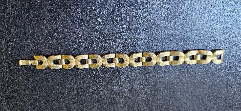 Vintage gouden armband van oma  jaren 60 Amerik K&L, Ophalen of Verzenden, Gebruikt, Goud, Goud