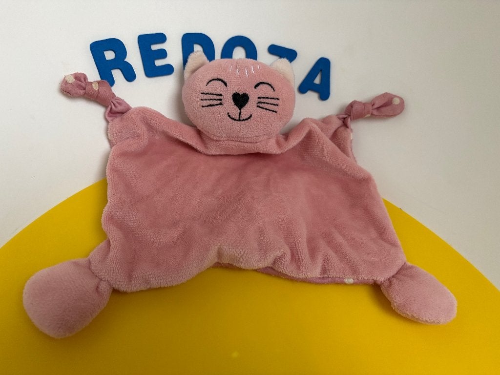 K3322 hema doekje poes roze, Ophalen of Verzenden, Zo goed als nieuw