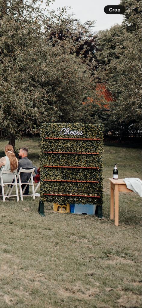 Champagnemuur voor bruiloften of partijen, Hobby en Vrije tijd, Feestartikelen | Verhuur, Ophalen, Gebruikt, Geboorte of Huwelijk