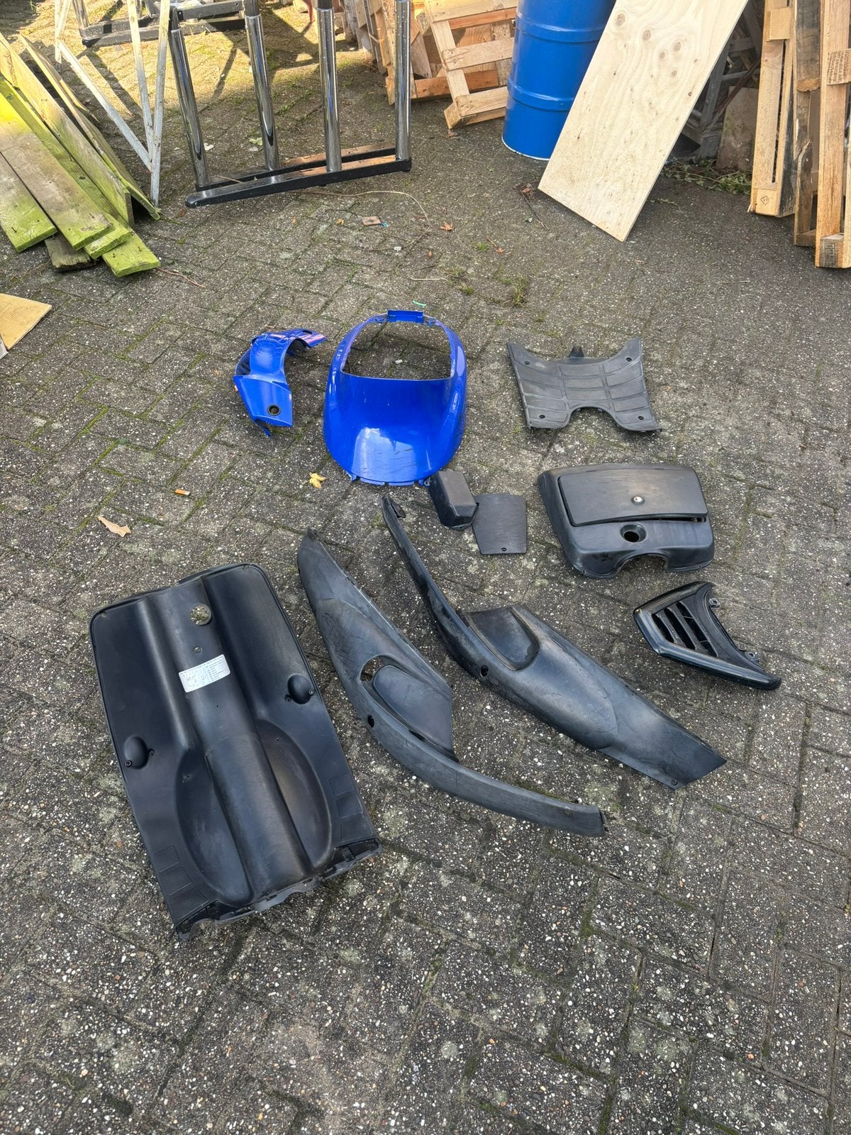 Plaatwerk zip type 3, Fietsen en Brommers, Brommeronderdelen | Scooters, Ophalen, Gebruikt, Kap, Piaggio