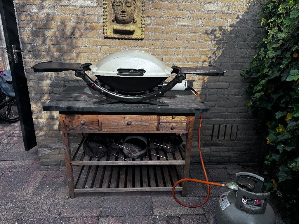 ✅ Weber BBQ Q2000 Gasbarbecue, Tuin en Terras, Gasbarbecues, Ophalen, Gebruikt, Weber