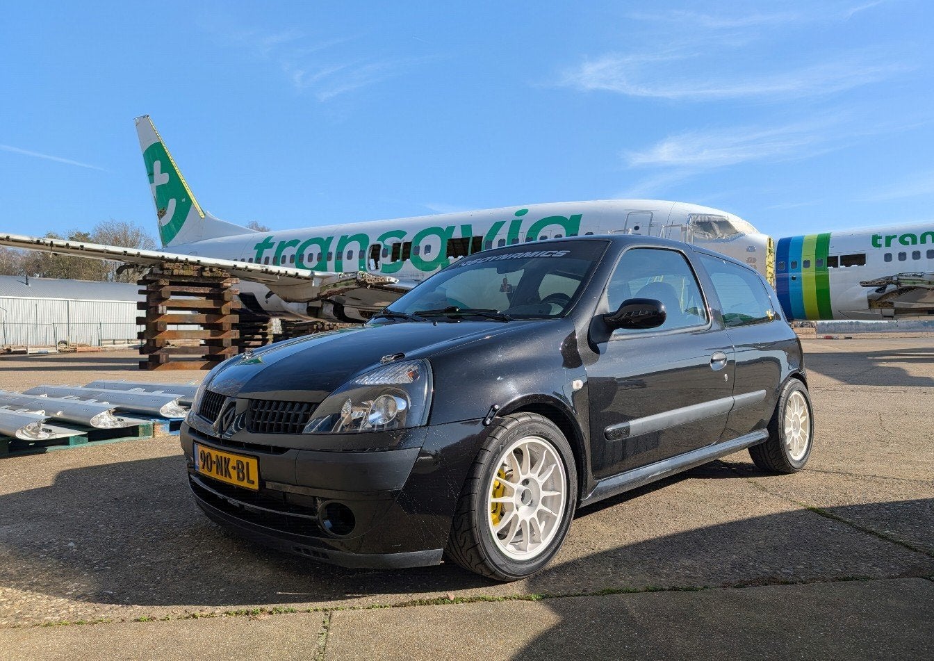 Renault Clio RS tracktool, Auto's, Renault, Voorwielaandrijving, 15 km/l, 40 €/maand, Zwart