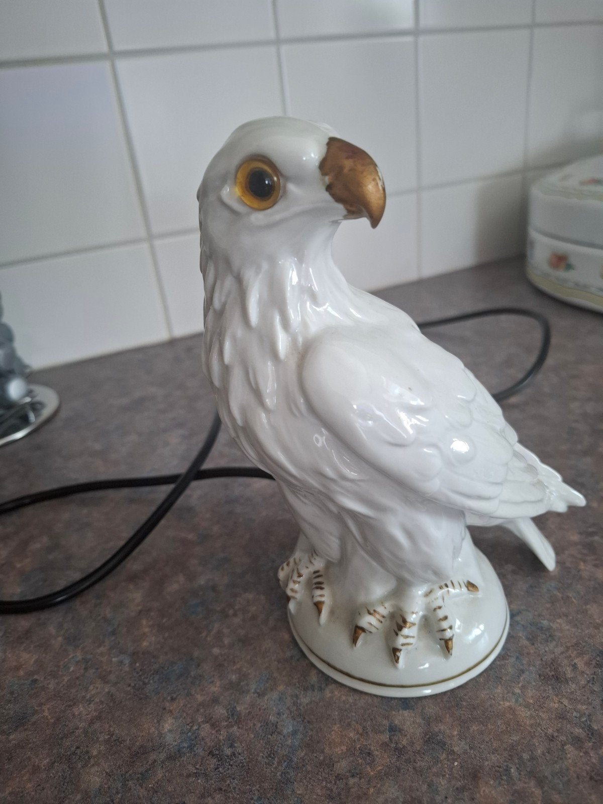Vintage   beelden  parfumlampje  arend, Ophalen of Verzenden