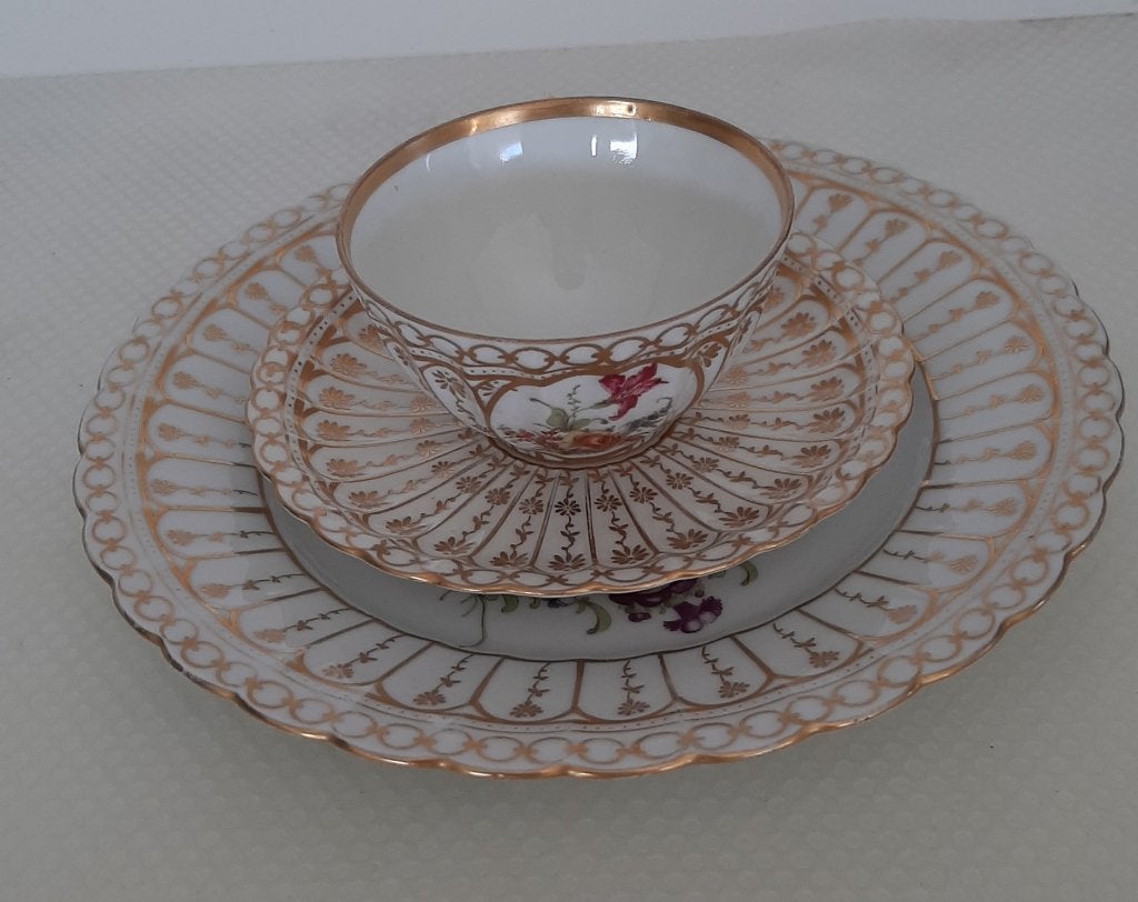 Dejeuner, ontbijtsetje vintage, brocante maison Alph Hussch, Ophalen