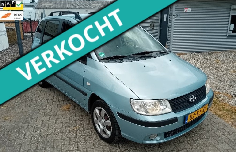 Hyundai Matrix 1.6 2007 Blauw IJSKOUDE AIRCO!! TREKHAAK!!, Auto's, Hyundai, Voorwielaandrijving, Matrix, Stof, 1599 cc