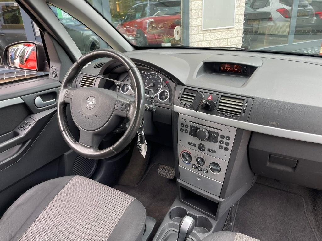 Opel Meriva 1.6-16V Cosmo Automaat Trekhaak Apk (bj 2004), Auto's, Automaat, Gebruikt, 4 cilinders, Zwart