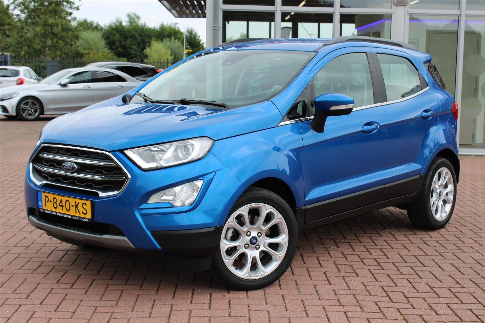 Ford Ecosport 1.0 EcoBoost 125pk Titanium, Winterpack, Keyle, Auto's, 125 pk, Gebruikt, Ecosport, Blauw