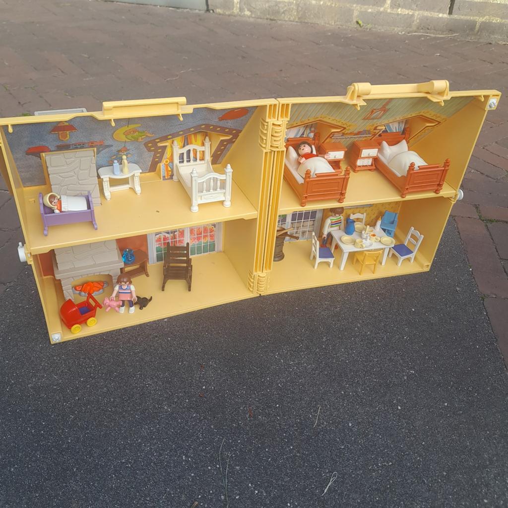 Vintage Playmobil Poppenhuis met Meubels en Poppen, Ophalen of Verzenden