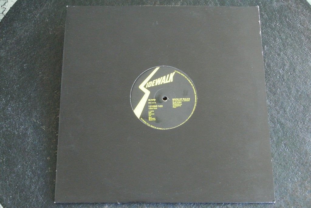 Galaxy  – Book Of Rules / Disco Boogie (12”), Originele persing, Ophalen of Verzenden, Zo goed als nieuw, 12 inch