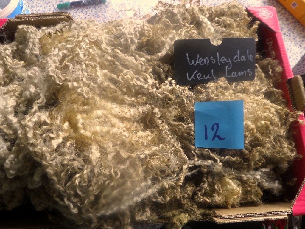 Wensleydale lamswol krulwol vilten spinnewielen spinnen, Ophalen of Verzenden, Nieuw, Spinwol