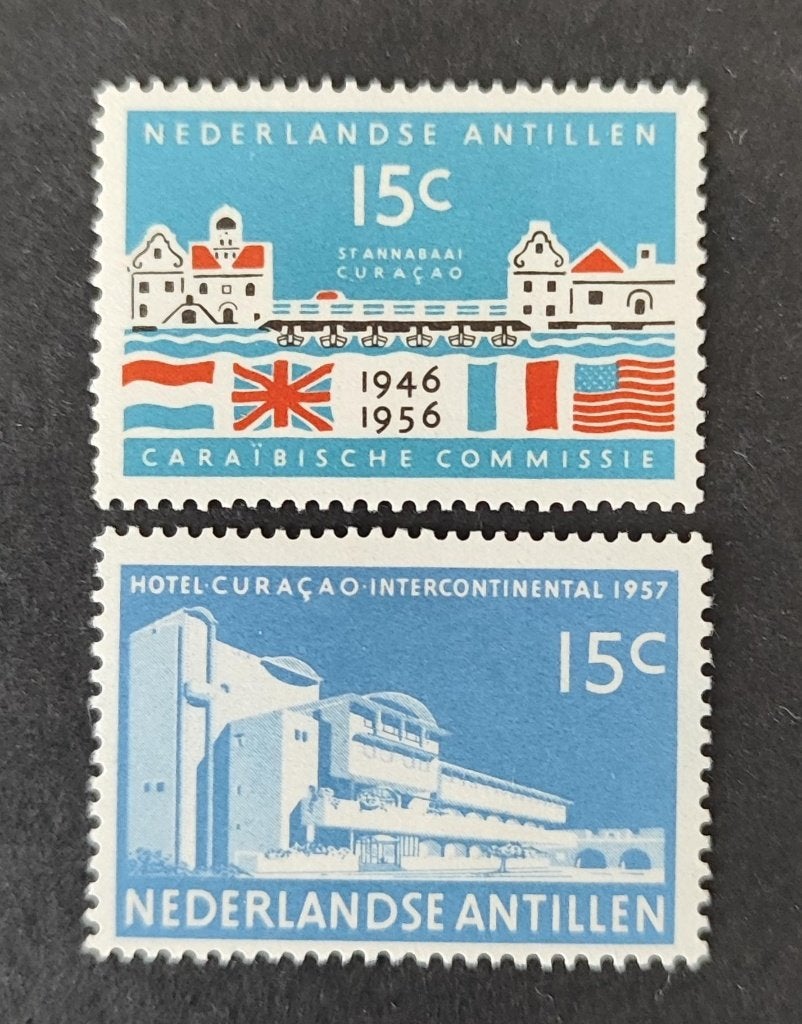 Nederlandse Antillen nvph 257 + 269 (ongebr), Ophalen of Verzenden, Postfris