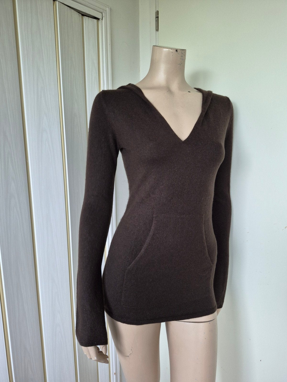 Parenti's cashmere hoodie bruin maat S/36 exclusief, Ophalen of Verzenden, Zo goed als nieuw, Maat 36 (S), Bruin