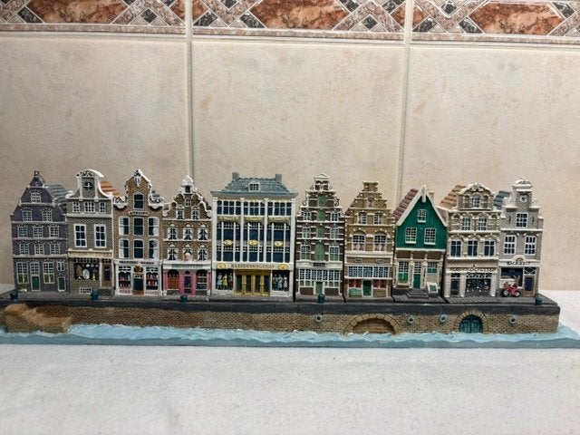 Set Miniatuur Amsterdamse Grachten Pandjes (2), Ophalen of Verzenden